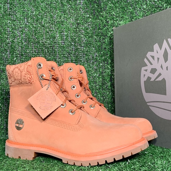 New Timberland WOMEN'S 6" PREMIUM BOOTS SUNBURN - Picture 8 of 8